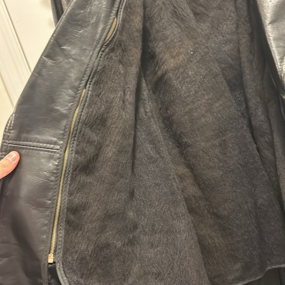 Vintage Leather Attic Black Trench Coat w/Winter Liner - Picture 6 of 9